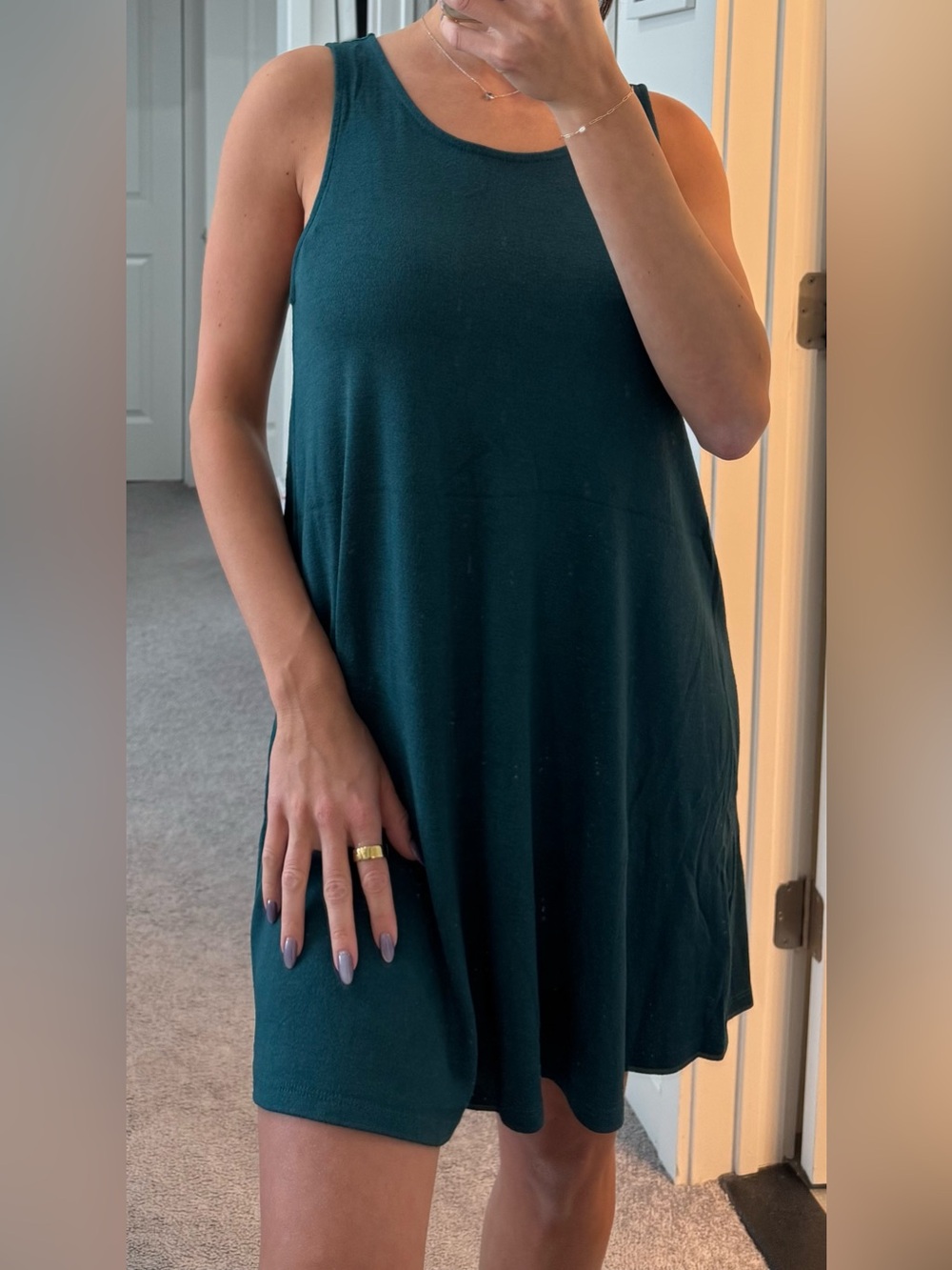 women’s tank-top dress with back zipper (size S)